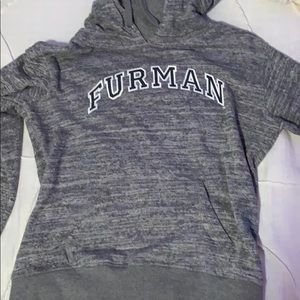 Grey sweatshirt for the college Furman